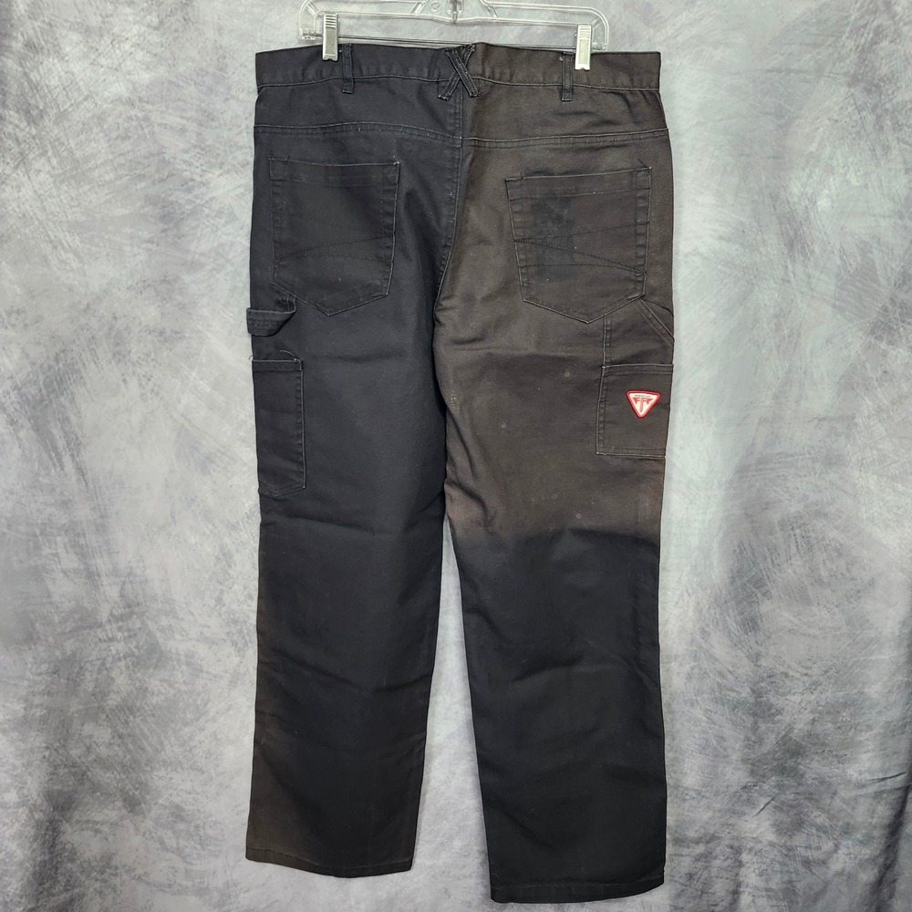Ticomela FR Flame Resistant Pants Mens 36x30 Black Double Knee NFPA 2112‎ CAT 2